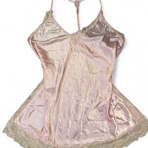 Sexy Avidlove Pink‎ lacey lingerie slip dress